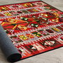 Conceptum Els1786 Alfombra de Terciopelo Multicolor 80 x 120 cm
